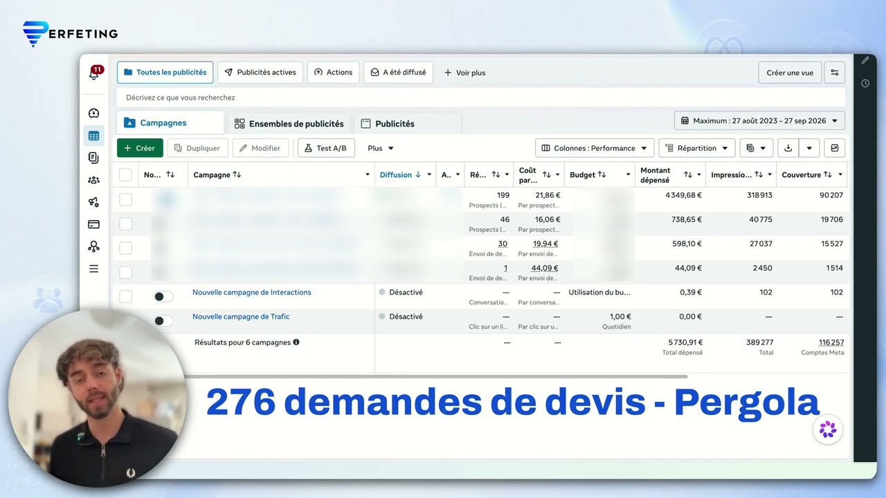 Landing page véranda et pergola
