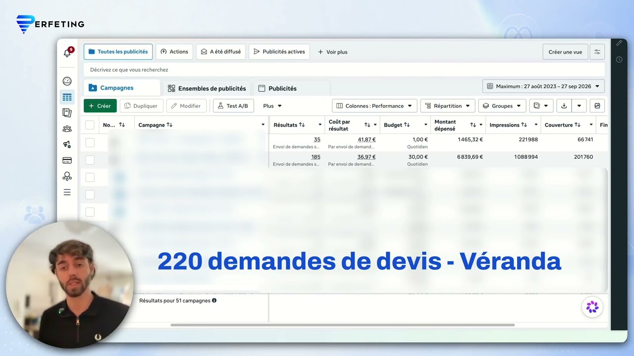 Landing page véranda et pergola