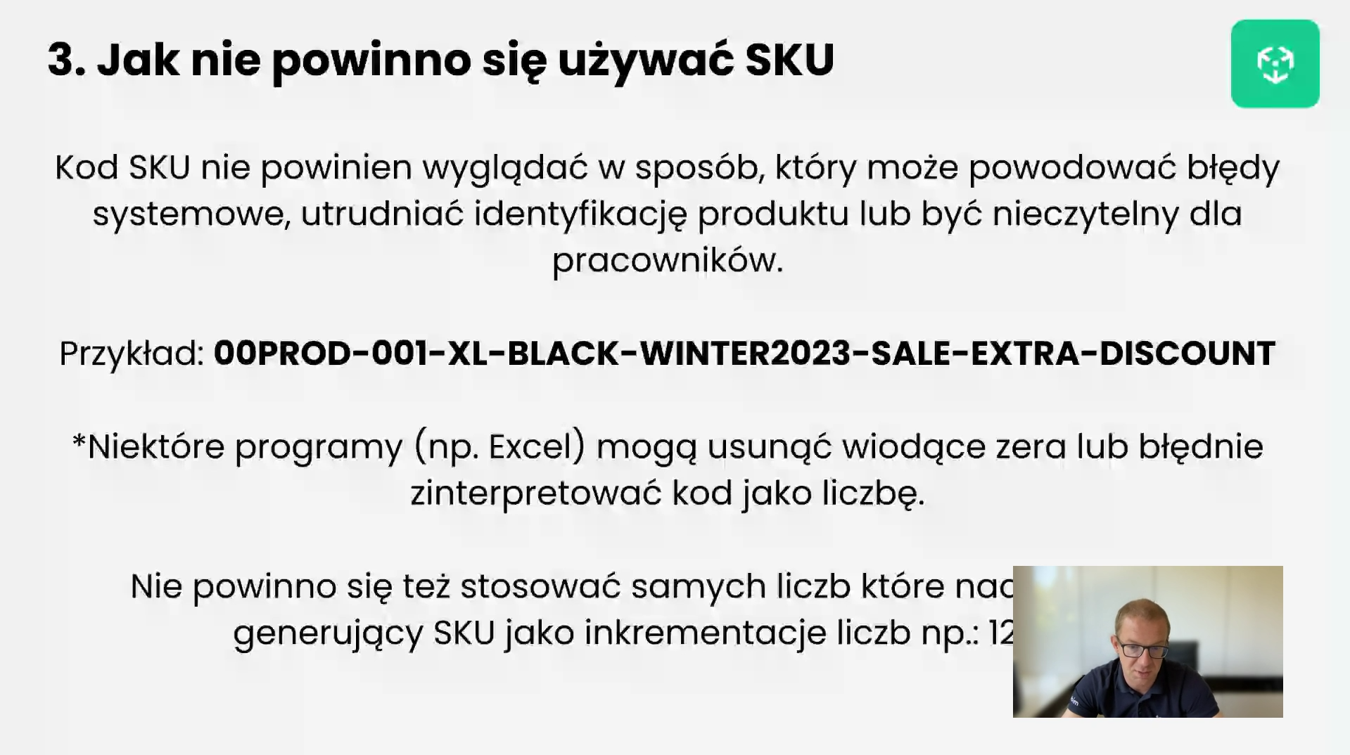 Jak nie powinno się używać SKU — przykład