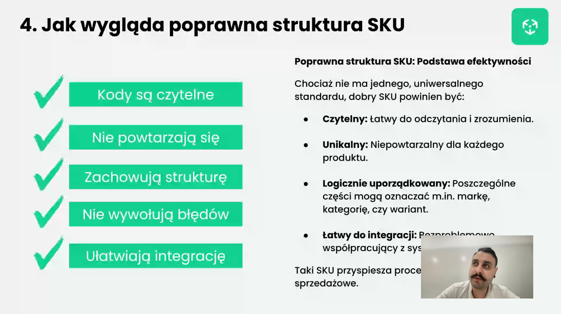 Jak wygląda poprawna struktura SKU