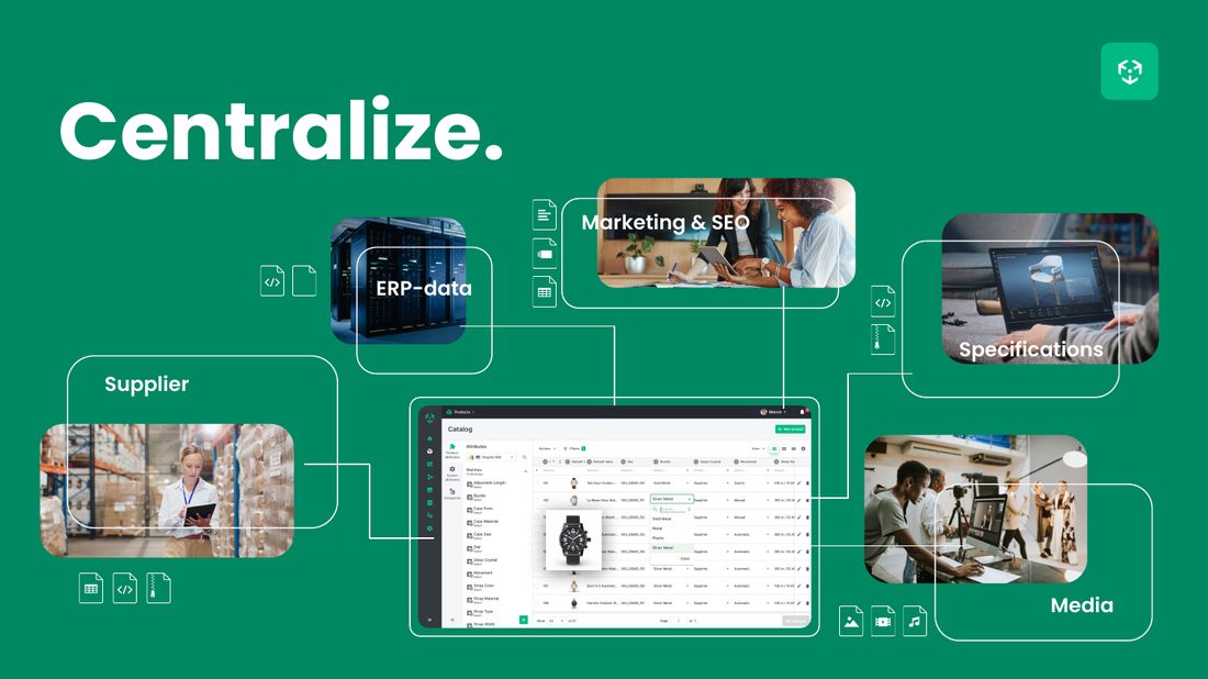 Centralize your product data — diagram from the e-book