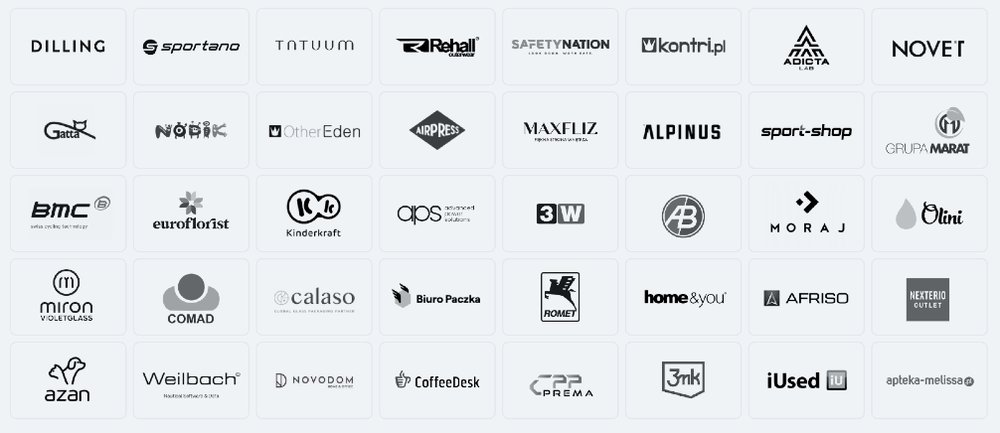 Logos of companies using Ergonode PIM