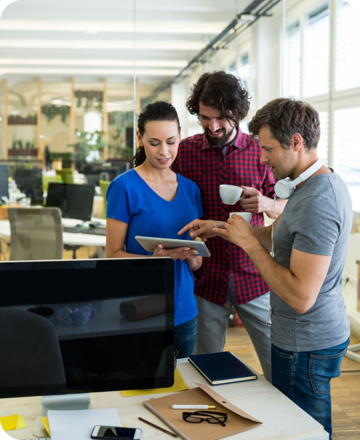 marketing team helping businesses grow