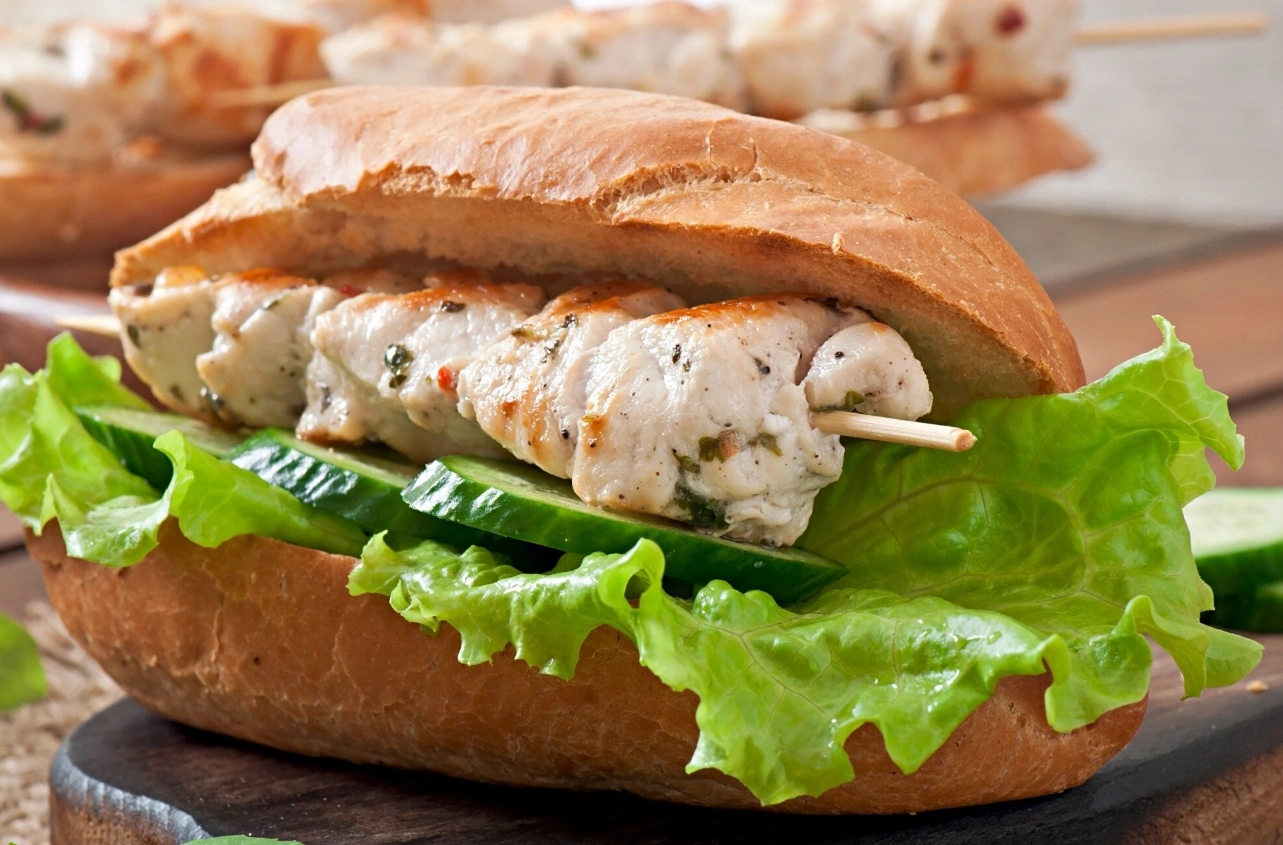 Keto Chicken Pesto Sandwich