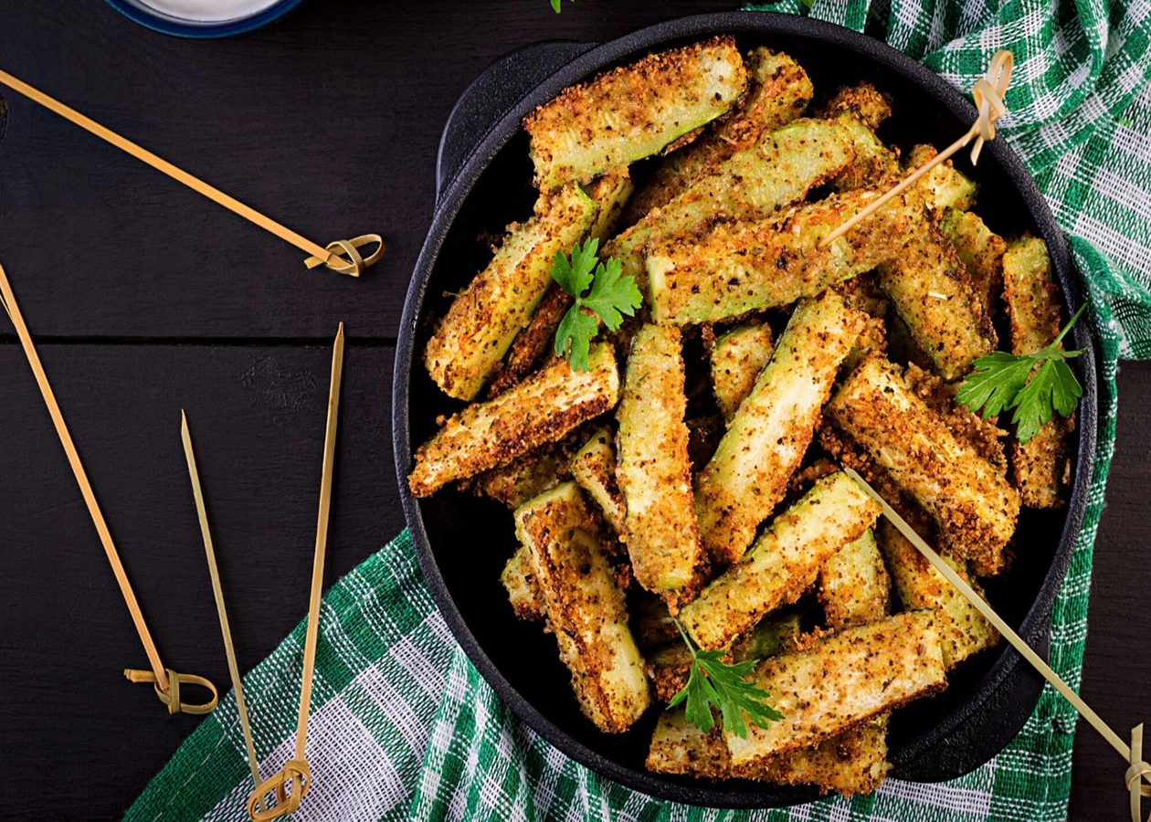 How to Air Fry Zucchini to Make a Low-Carb, Keto Meal?