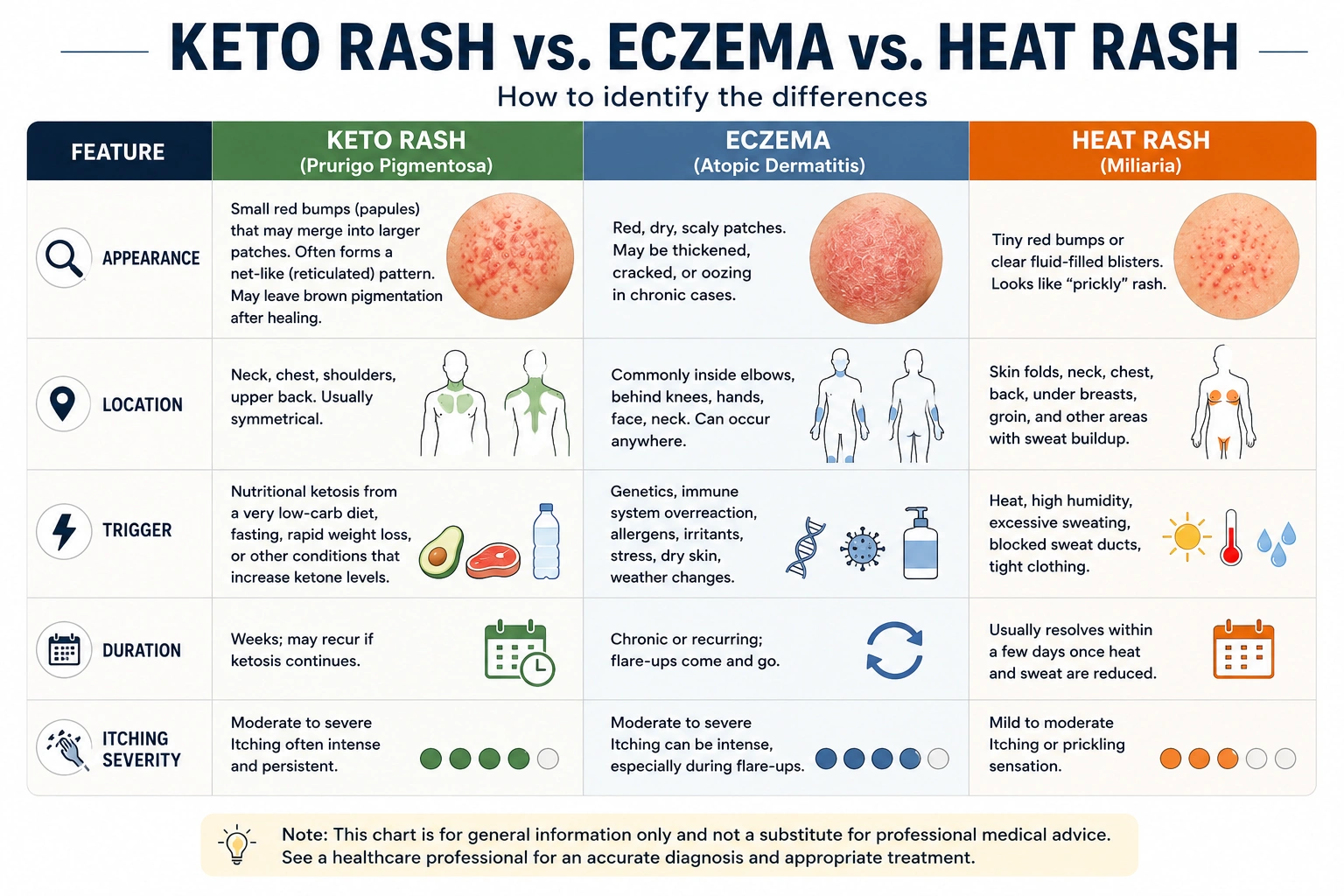 Keto Diet Rash vs Other Skin Conditions