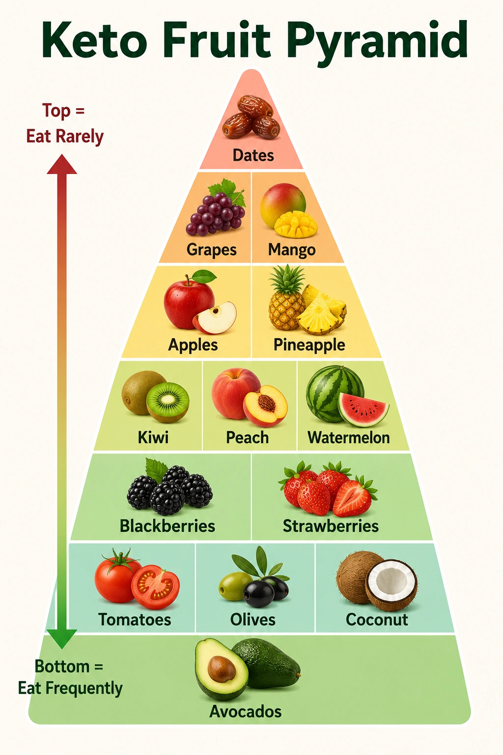 Keto Friendly Fruits Pyramid
