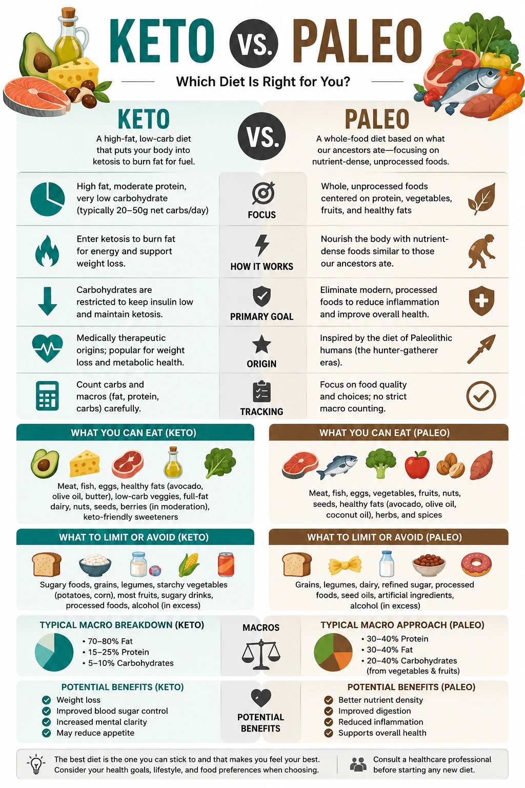 Keto vs Paleo Which Is Right for You