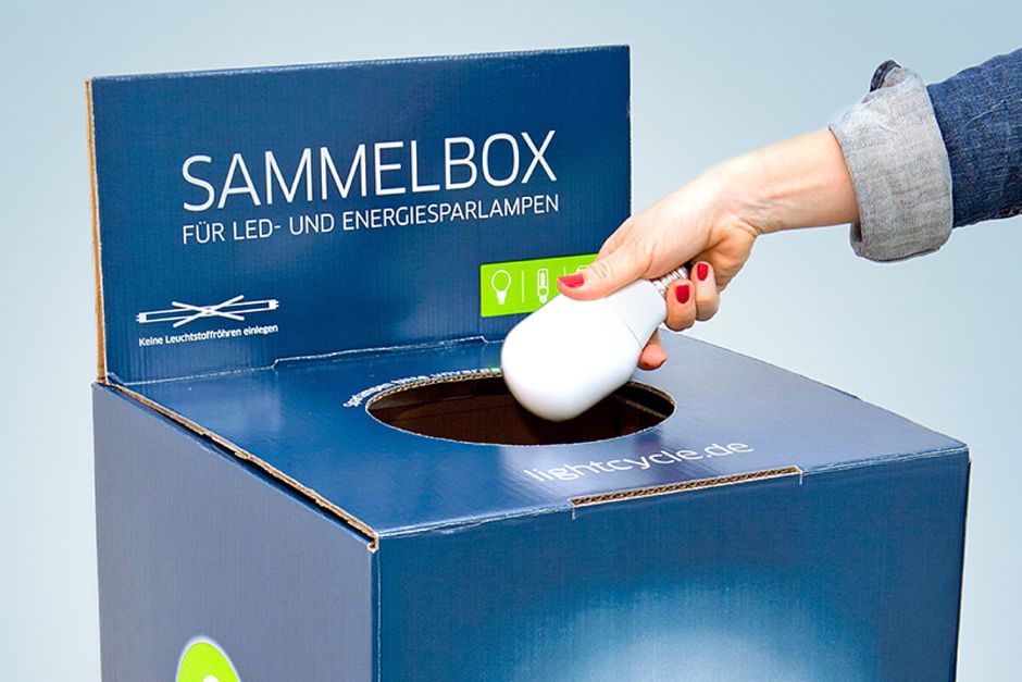 Sammelbox für Altlampen