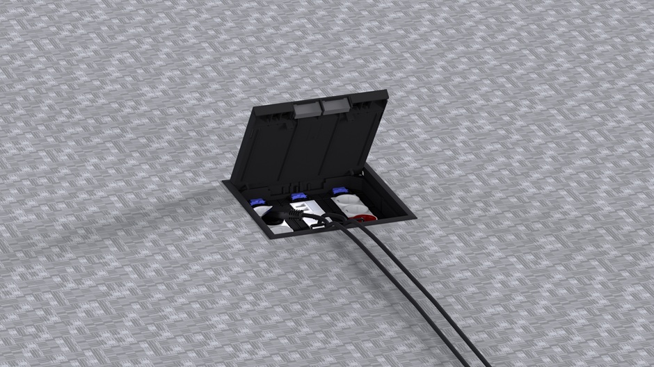 Blick auf die Einbausituation im Boden