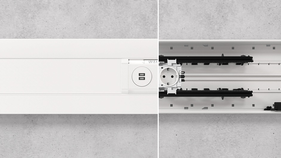 Blick auf die Einbausituation im Kanal