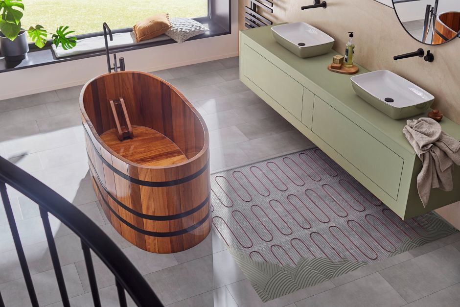 elektrische Heizmatte fürs Bad