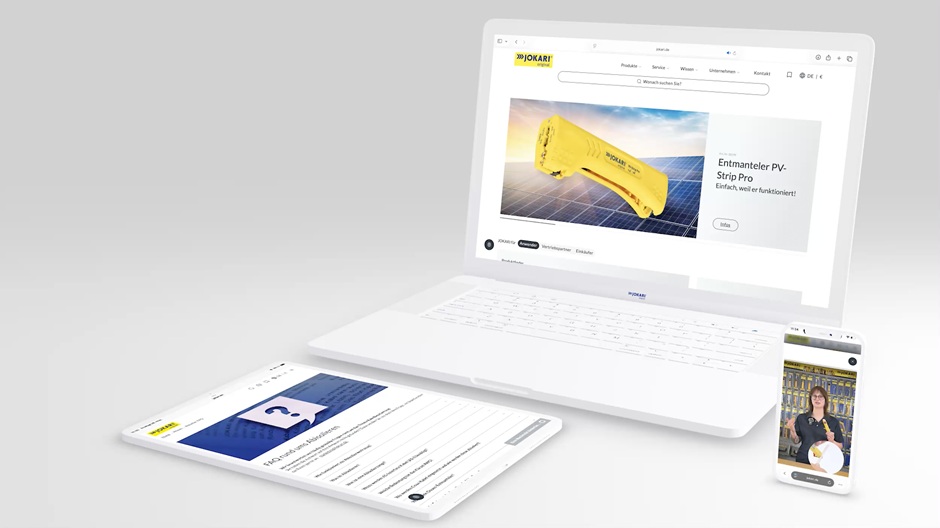 Mockup zur neuen Website auf Desktop, Tablet oder Smartphone