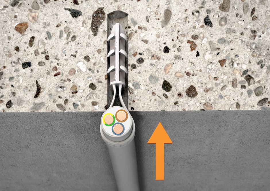 Schlaufendübel für flexible E-Installationen