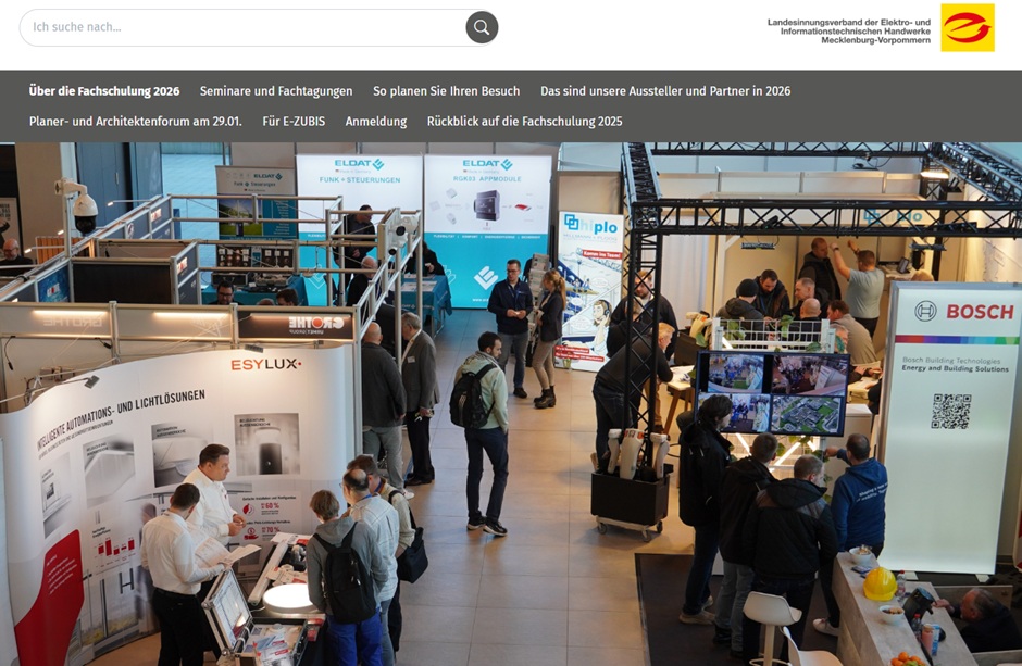 Screenshot der Website zur Veranstaltung