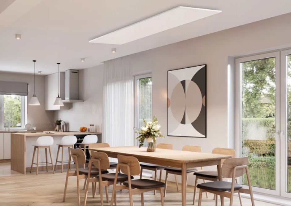 Infrarotheiung an der Decke