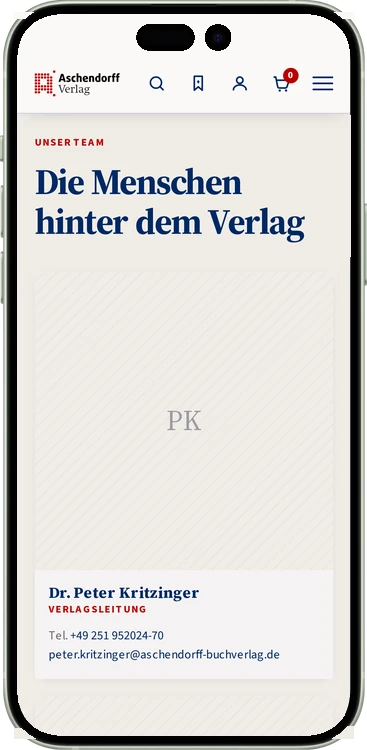 Aschendorff Verlag mobil: Team-Seite