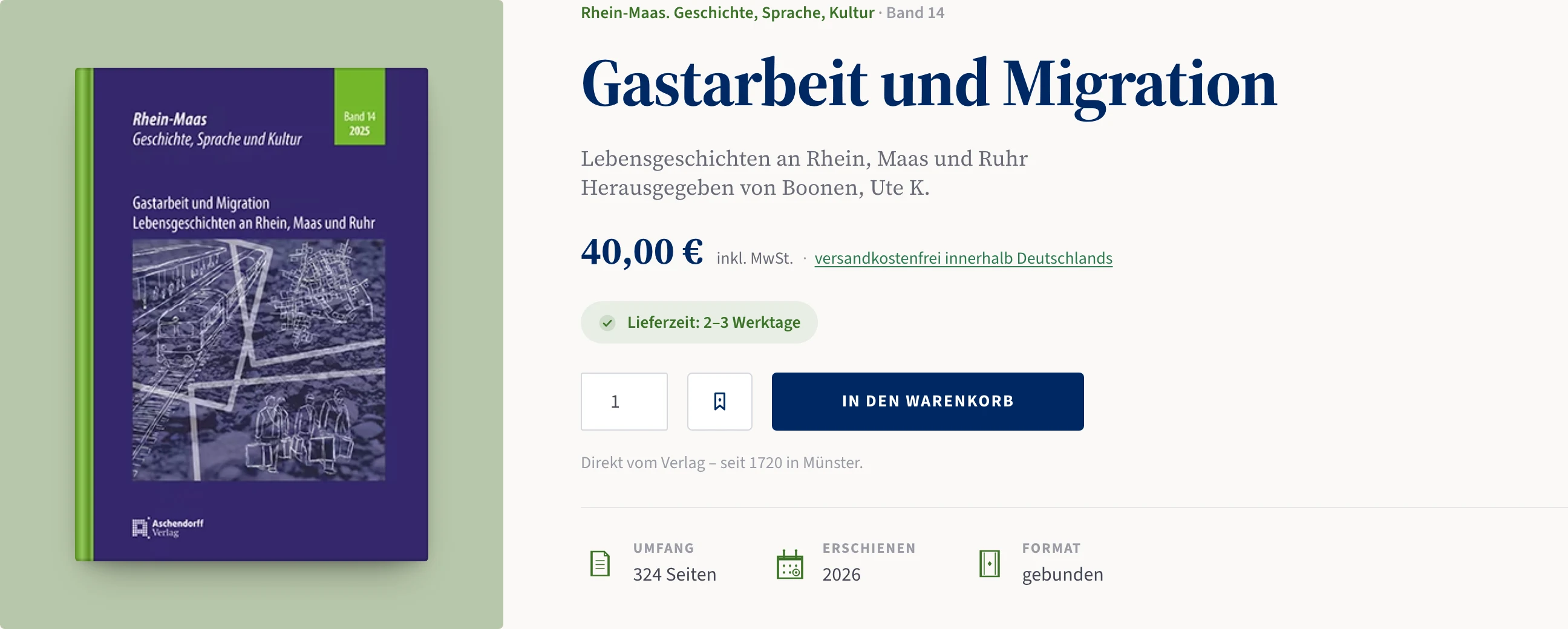 Produktseite im neuen Aschendorff-Shop