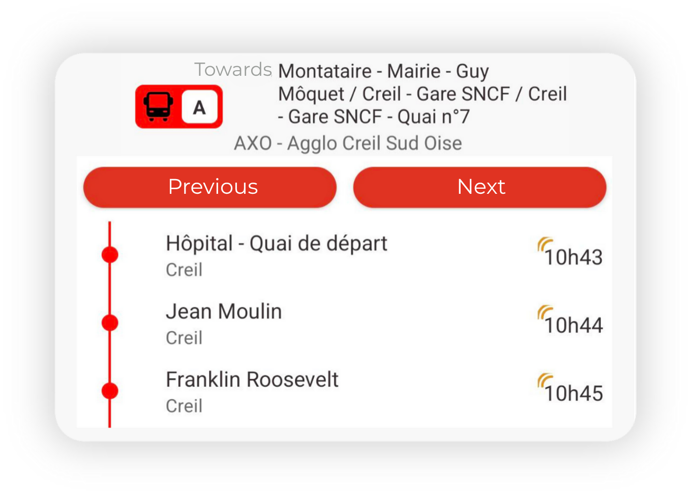 Display schedules