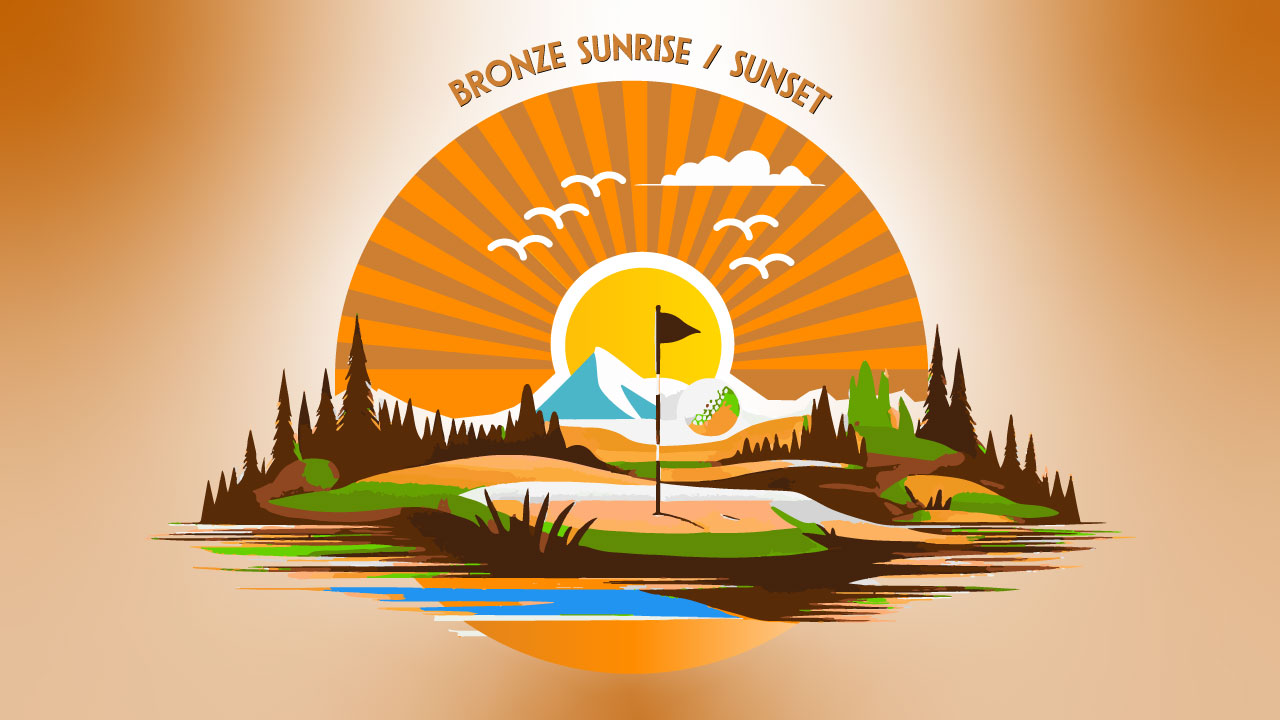 Bronze Sunset Special – Abendstimmung auf dem Golfplatz Rastenmoos