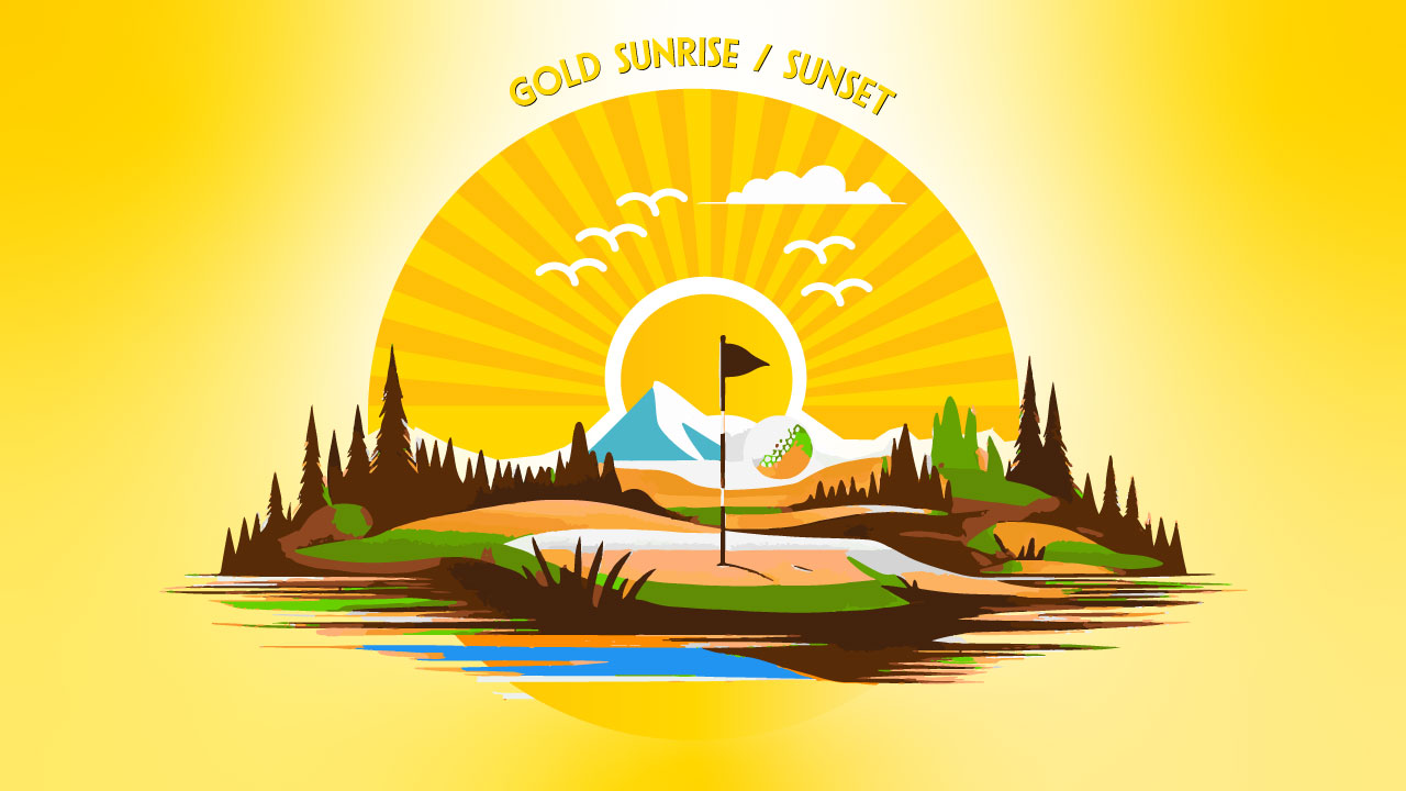 Gold Sunset Special – Abendstimmung auf dem Golfplatz Rastenmoos