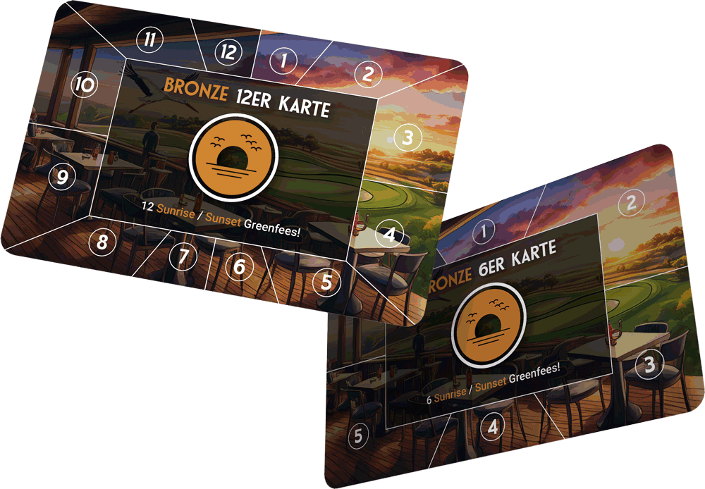 Bronze Sunset 12+6 Greenfee-Karte – 18 Greenfees inkl. 6 Gratis