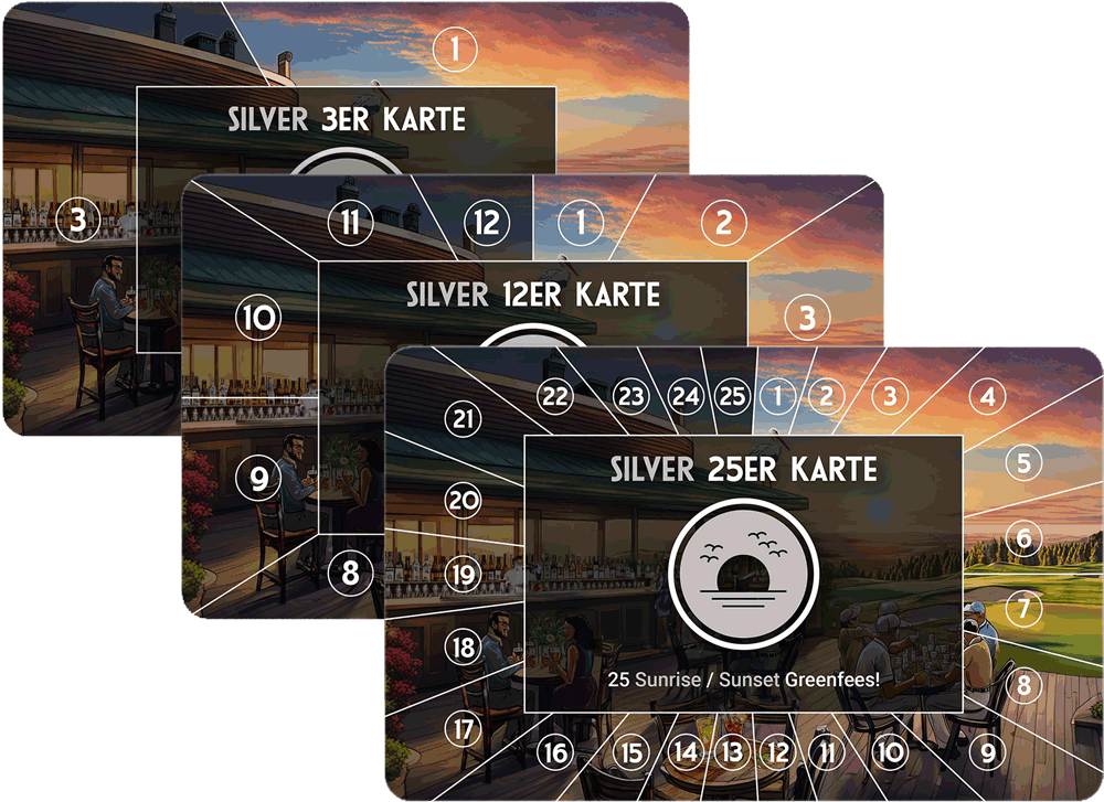 Silver Sunset 25+15 Greenfee-Karte – 40 Greenfees inkl. 15 Gratis