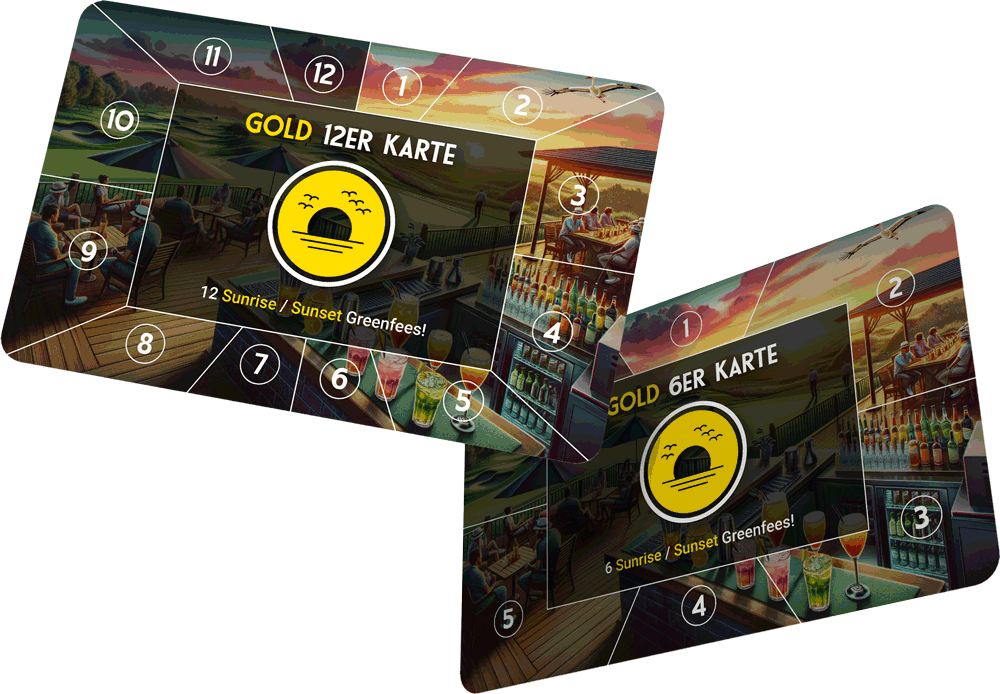 Gold Sunset 12+6 Greenfee-Karte – 18 Greenfees inkl. 6 Gratis