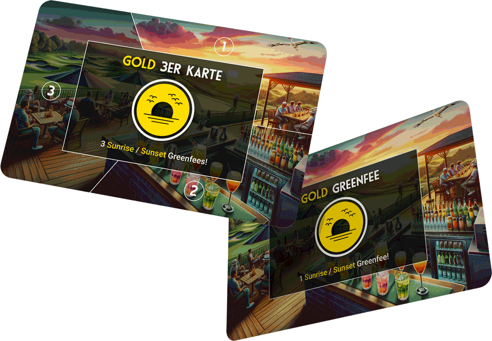Gold Sunset 3+1 Greenfee-Karte – 4 Greenfees inkl. 1 Gratis
