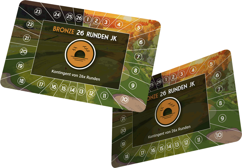 Bronze Sunset 12+6 Greenfee-Karte – 18 Greenfees inkl. 6 Gratis