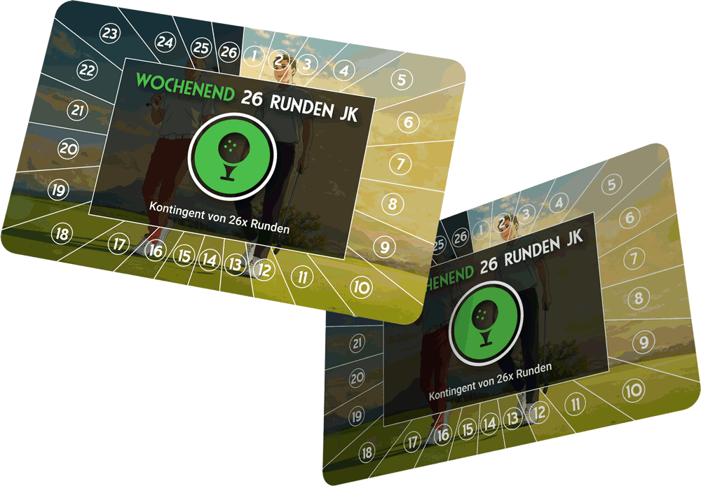 Wochenend 25+15 Greenfee-Karte – 40 Greenfees inkl. 15 Gratis