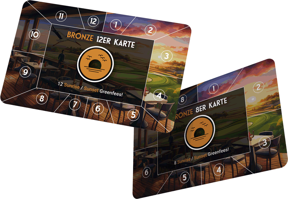 Bronze Sunset 12+6 Greenfee-Karte – 18 Greenfees inkl. 6 Gratis