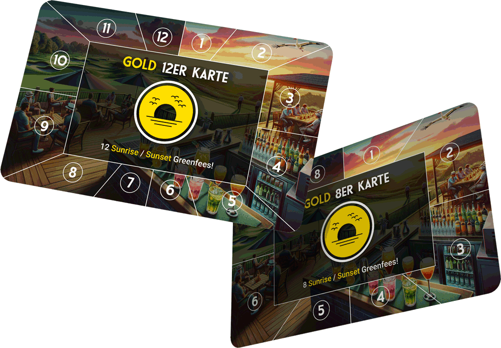 Gold Sunset 12+6 Greenfee-Karte – 18 Greenfees inkl. 6 Gratis