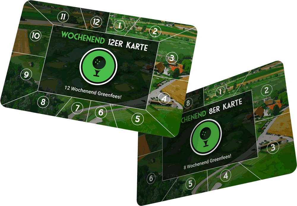 Wochenend 12+6 Greenfee-Karte – 18 Greenfees inkl. 6 Gratis