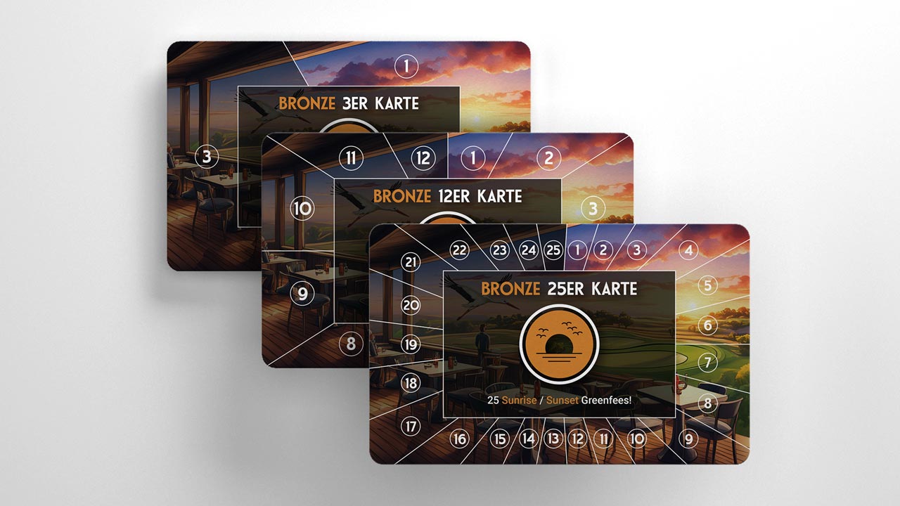 Bronze Sunset Greenfee-Karte