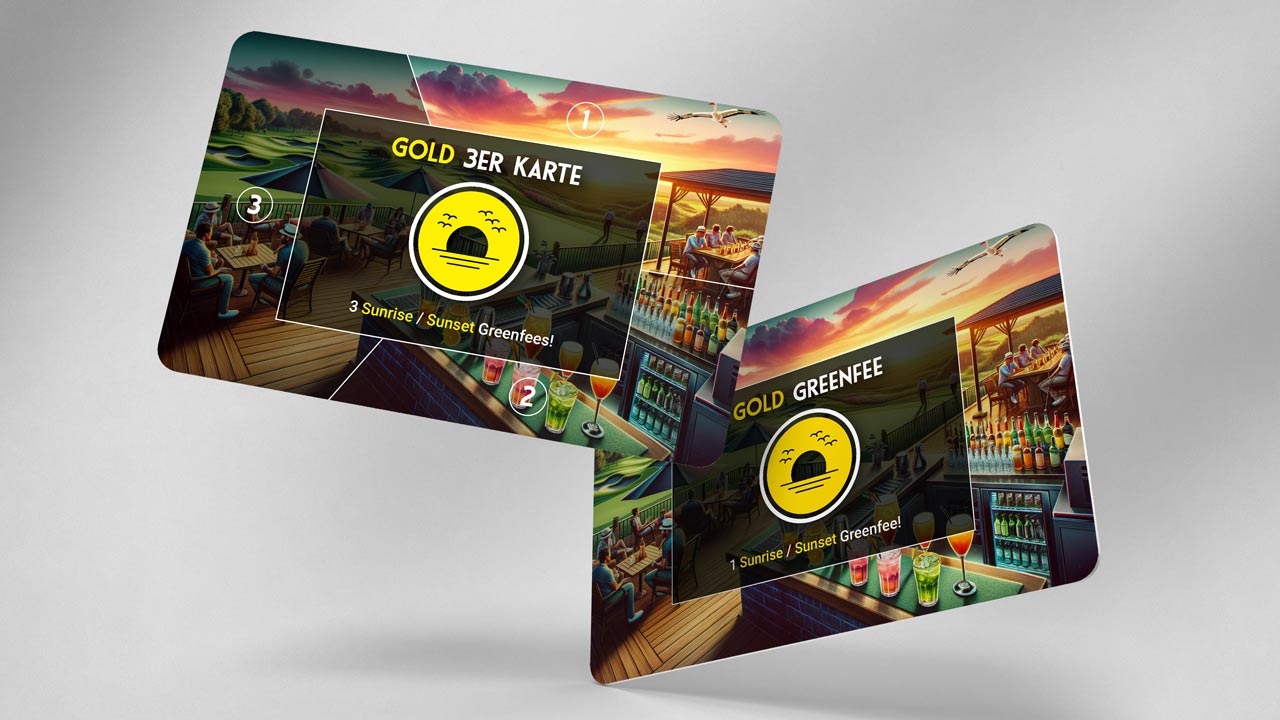 Gold Sunset Greenfee-Karte
