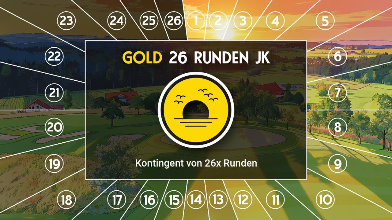 Jahreskarte 2026 – Golfplatz Rastenmoos mit Toptracer Driving Range Luzern