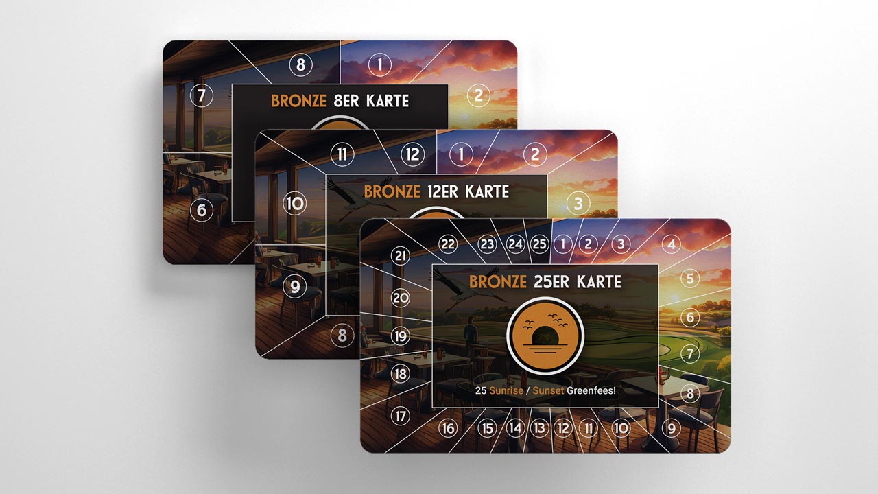 Bronze Sunset Greenfee-Karte – Golfplatz Rastenmoos Luzern