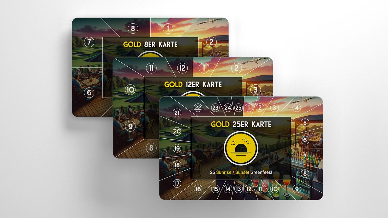 Gold Sunset Greenfee-Karte – Golfplatz Rastenmoos Luzern