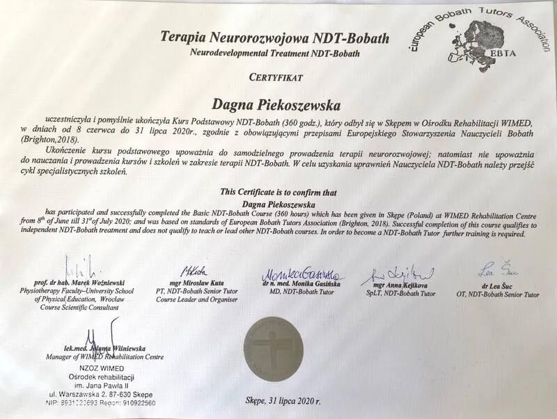 dagna-balinska-certyfikat-NDT-Bobath