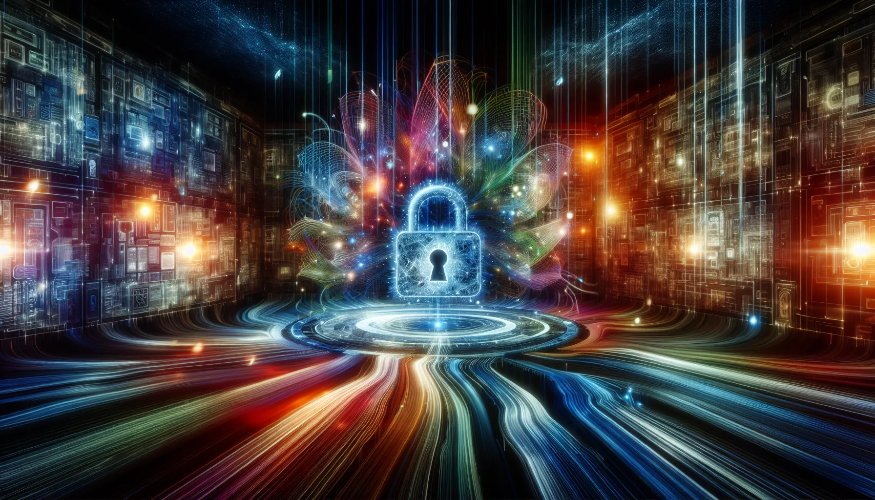 A visual representation of protecting sensitive data in a digital environment.