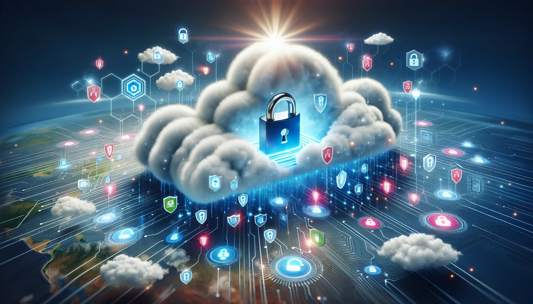 An artistic representation of Internxt's privacy-focused features.