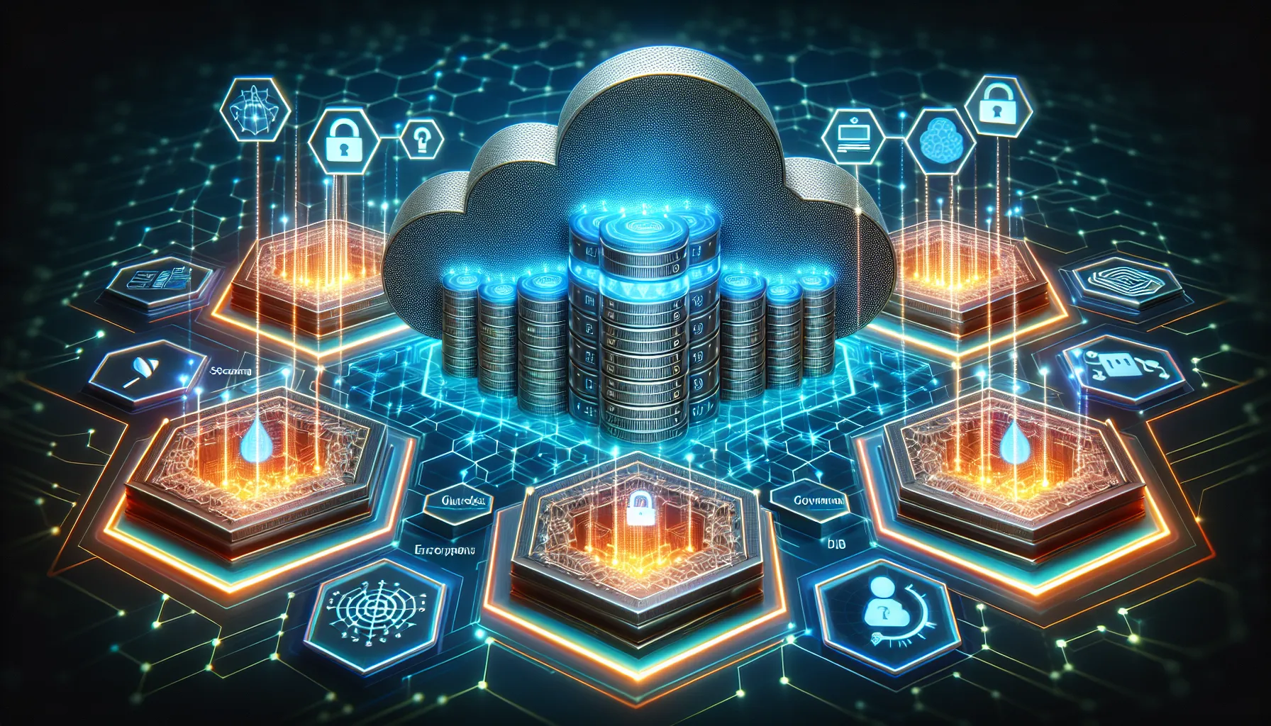 Illustration of data security in the cloud