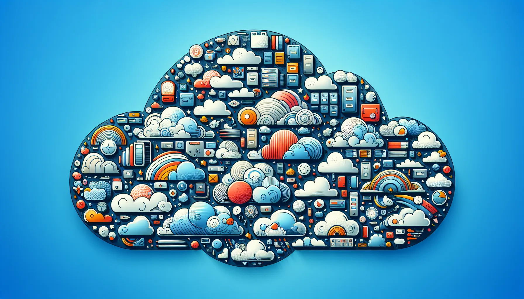 Illustration of cloud storage options