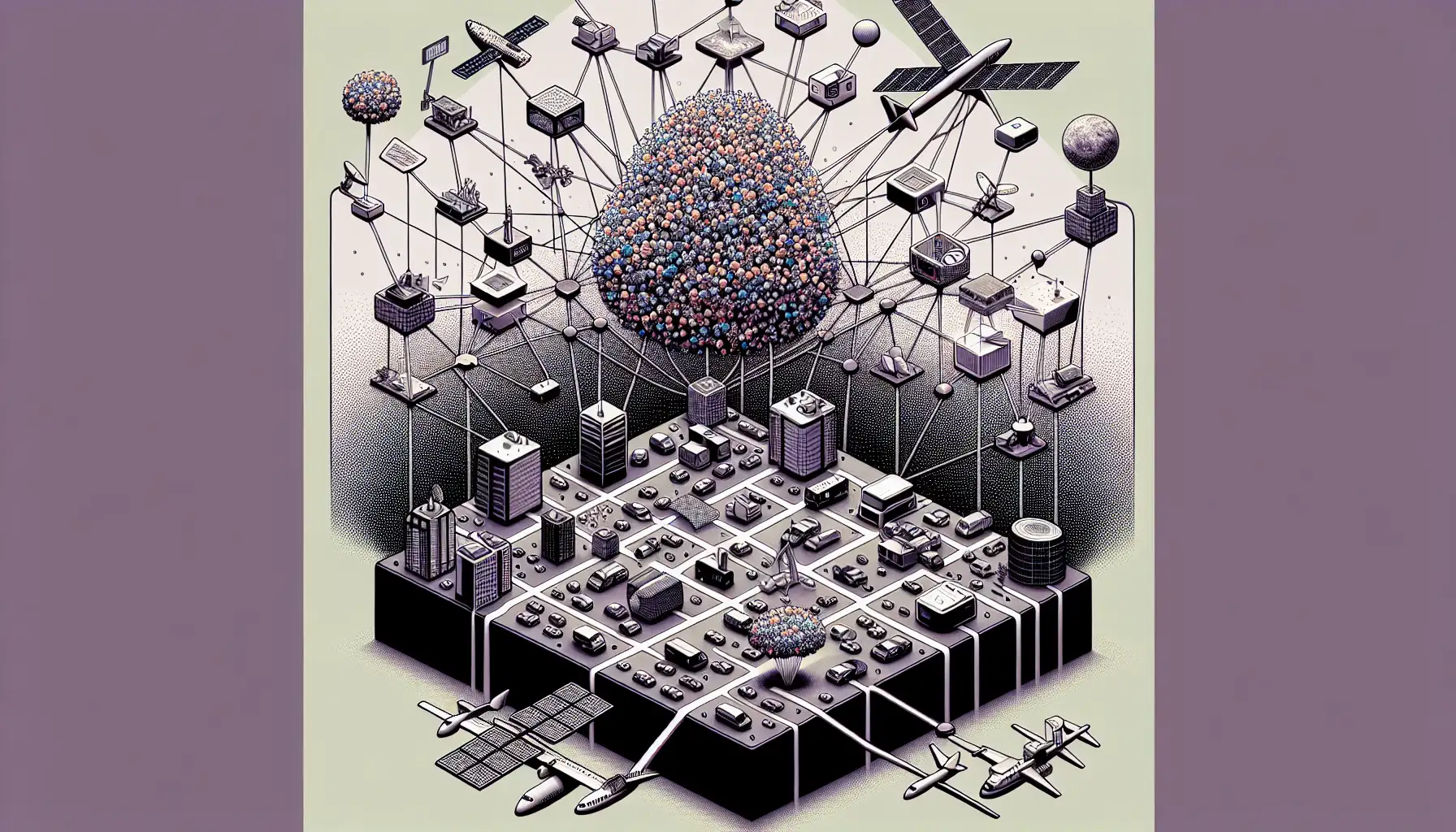 Illustration of applications of distributed networks