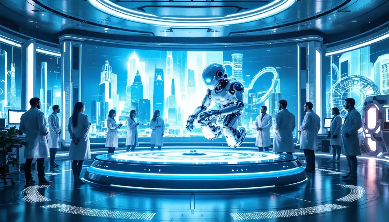 A dynamic scene illustrating real-time ray tracing in action.