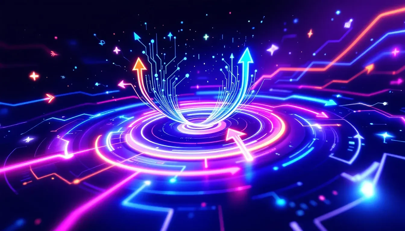 A visual representation of AI acceleration in computing.