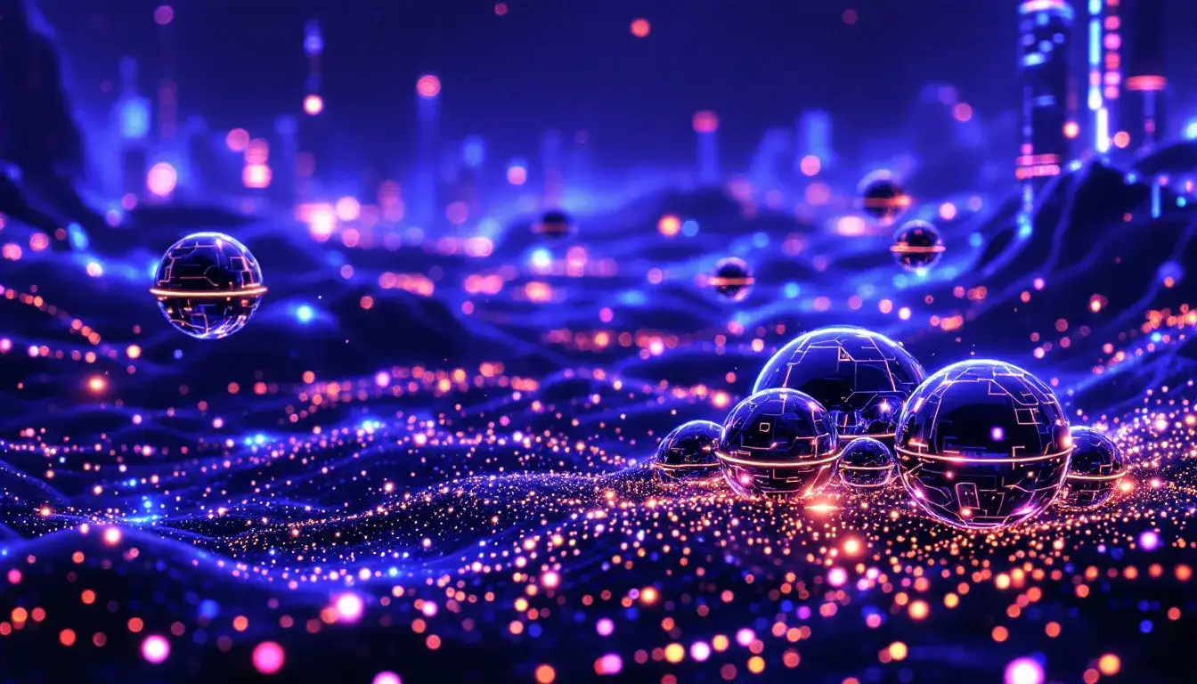 An illustration showing the concept of cloud GPUs in a digital environment.