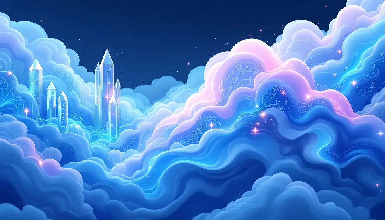 Visual representation of sustainable AI cloud solutions.