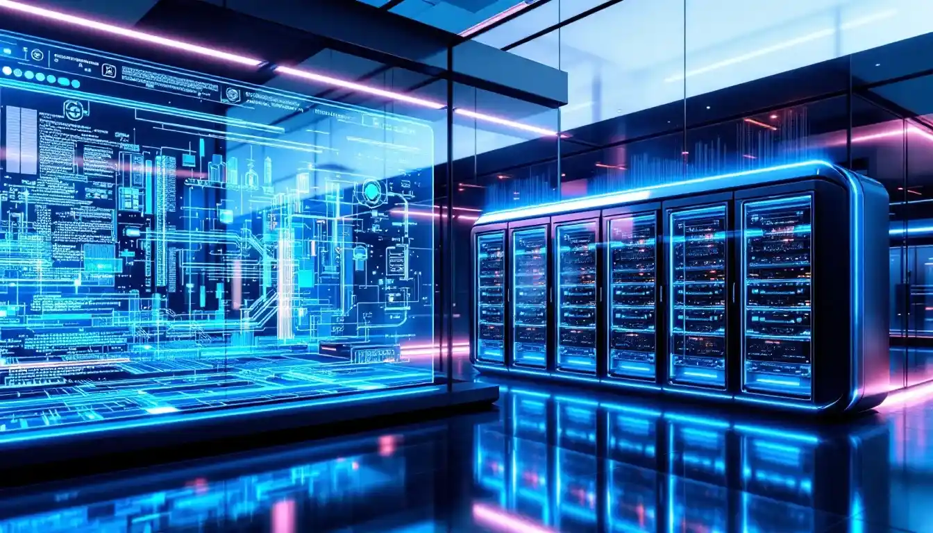 An advanced high performance computing setup illustrating future trends and hardware advancements.